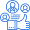 Image representing MediaTamer's expertise in Yelp advertising, featuring a blue background symbolizing trust and professionalism, aligned with local visibility and targeted customer engagement strategies.