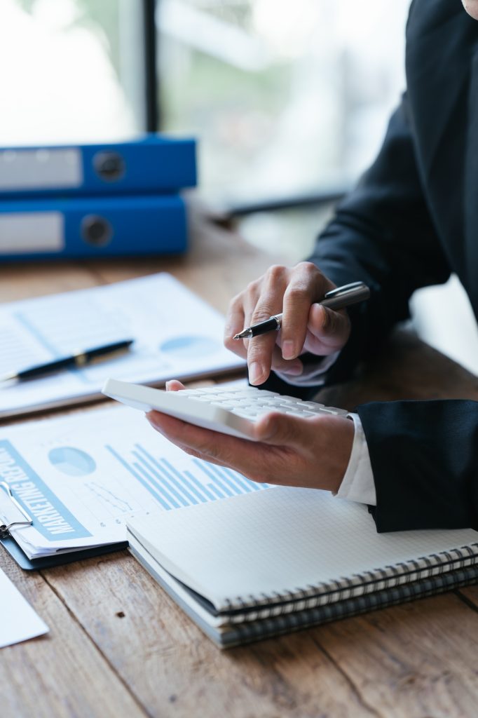 Businessman analysis marketing plan